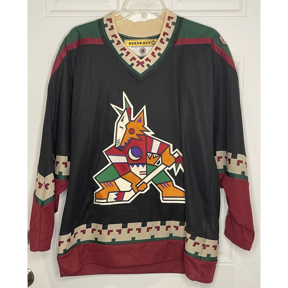 NWT Vintage Phoenix Coyotes Kachina KOHO 90's Stitched Jersey Size Adult Medium